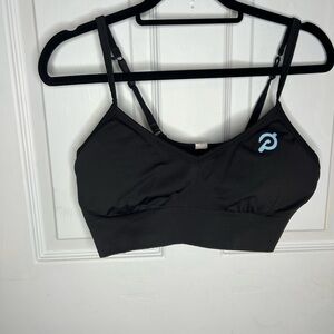 lululemon athletica Peloton Ebb to Street Black Sports Bra, size 12